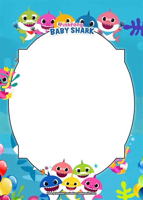 Baby Shark Birthday Border | Images and Photos finder