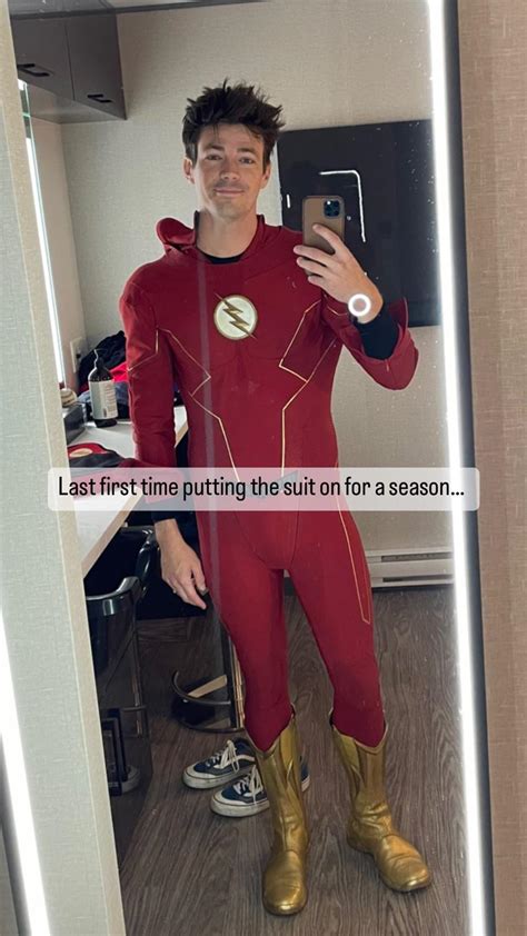 Grant Gustin putting on his Flash suit for the final time : r/DCSpoilers