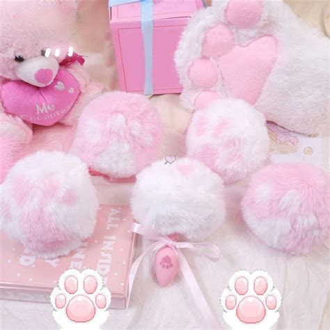 Paw Print Silicone Tail Plug Bunny Rabbit Tails Petplay DDLG Shop – DDLG Playground