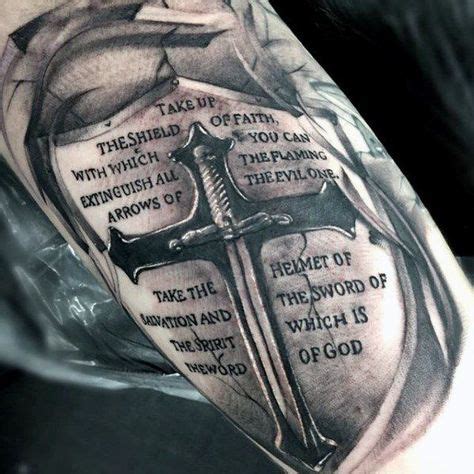 Tattoos for men | Shield tattoo, Tattoos for guys, Armor of god tattoo