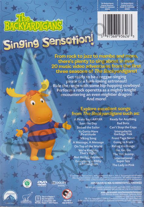 The Backyardigans: Singing Sensation! on DVD Movie