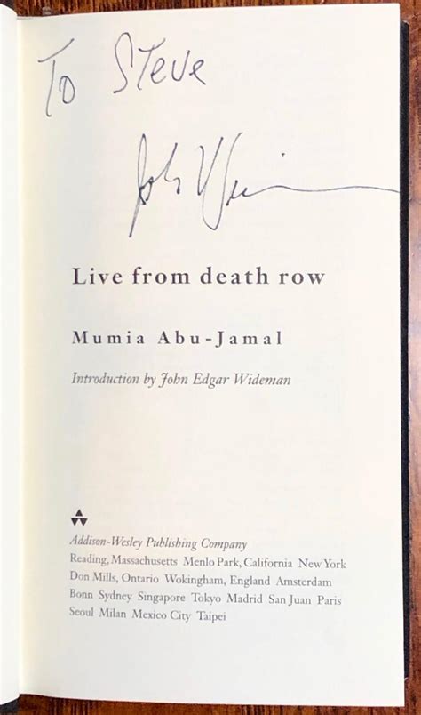 Live From Death Row by Mumia Abu-Jamal; John Edgar Wideman ...