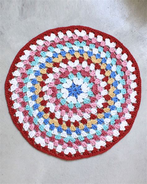 Easy Granny Rug Round Crochet Pattern for Beginners– Maggie's Crochet