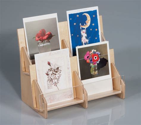 Two Tier Greeting Card Rack (4328) | Greeting card display, Greeting card display stand, Gift ...