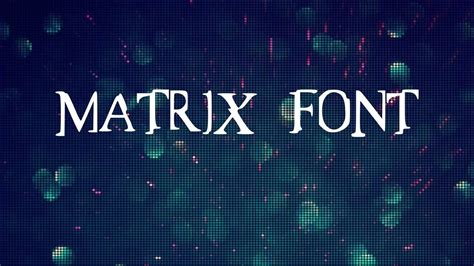 Matrix Font Free Download