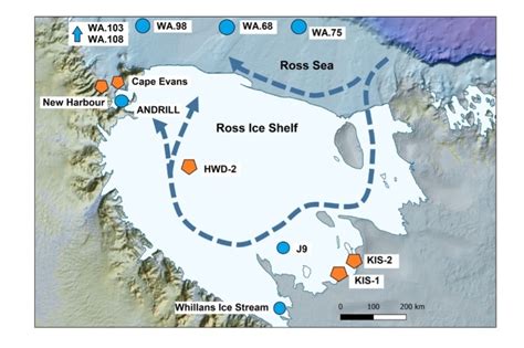 Ross Ice Shelf Map