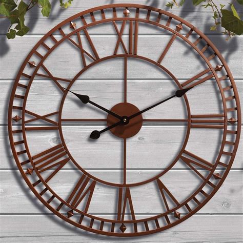 Roman Numeral Garden Wall Clock | Telegraph Shop