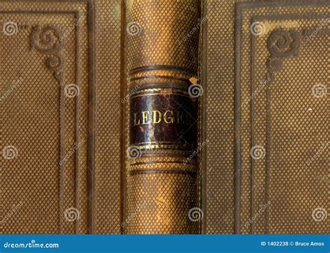 Antique ledger book cover stock photo. Image of past, rare - 1402238