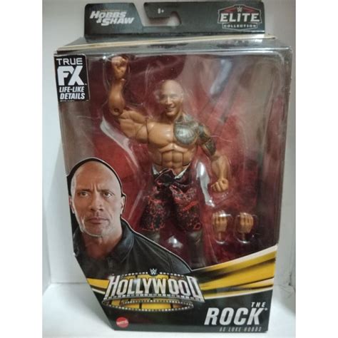 Mattel WWE Elite Hollywood The Rock as Luke Hobbs Dwayne Johnson ...