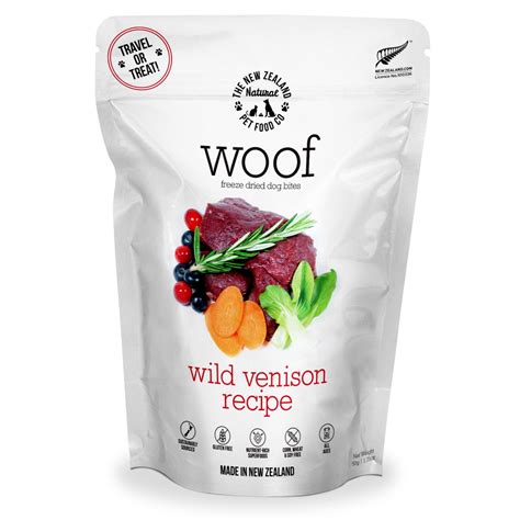 The New Zealand Natural Pet Food Co. Woof Wild Venison Recipe Freeze ...