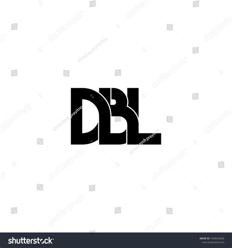 Dbl Letter Original Monogram Logo Design Stock Vector (Royalty Free ...