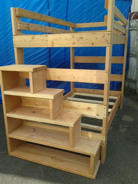 Bunk Beds With Stairs - HomeOfficeDecoration | Twin Over Full Bunk Beds Stairs / Serving a dual ...