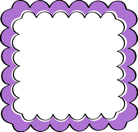 Amazing Clip Art Purple and Black Frame Page Borders Design sadiakomal ...