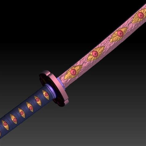 Download 3D printing files Kokushibo katana sword demon slayer Kimetsu no Yaiba ・ Cults