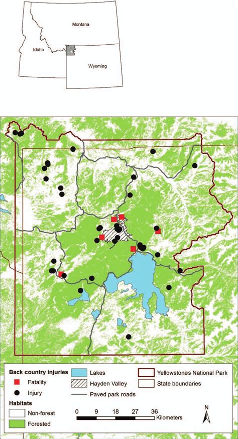 Hayden Valley Yellowstone Map