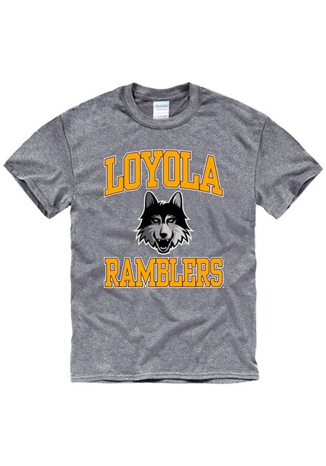 Ramblers Arch Mascot Short Sleeve T Shirt | Loyola ramblers, T shirt ...