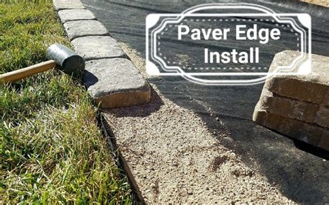 Installing a Paver Edge - This Homemade Home | Paver edging, Concrete garden edging, Lawn edging diy