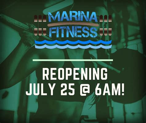 Marina Fitness centre reopens 25 July