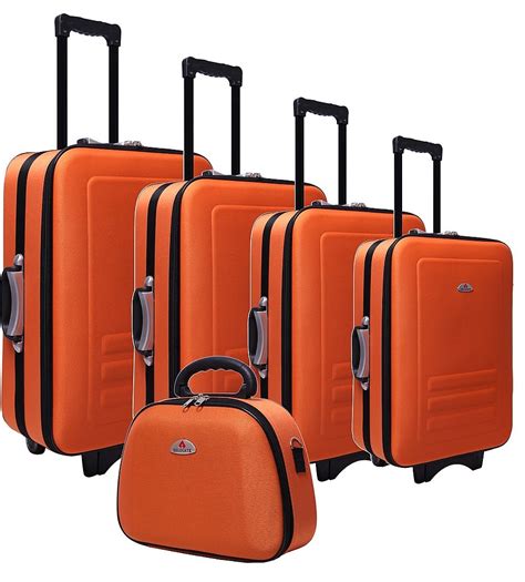 Orange 5pc Luggage Set