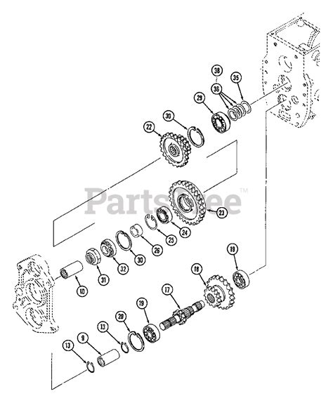 Cub Cadet 7274 (544-436D100) - Cub Cadet Compact Tractor Transmission (Part 3) Parts Lookup with ...