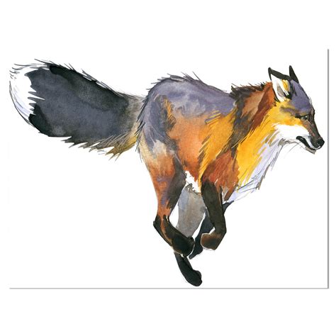 Running Fox Drawing at PaintingValley.com | Explore collection of Running Fox Drawing