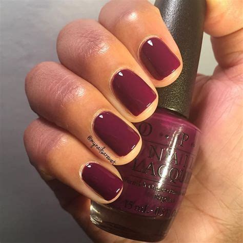 35 Lovely Nail Paint Colors For Dark Skin Hands | Toe nail color, Fall nails opi, Nail polish