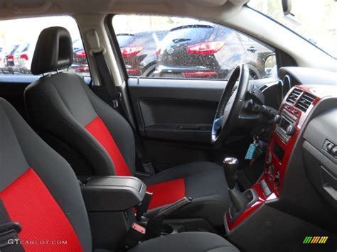 Dark Slate Gray/Red Interior 2008 Dodge Caliber SXT Photo #55599502 | GTCarLot.com