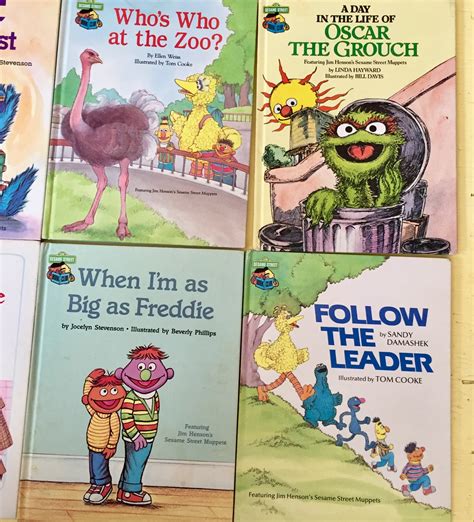 Vintage 1980s Sesame Street Book Collection, Set of 10, 1980s Sesame Street Golden Press Books ...