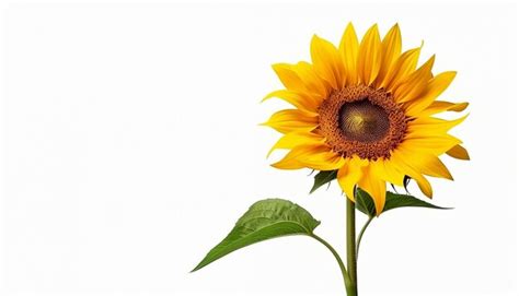 Premium AI Image | Studio Light Sunflower Side View