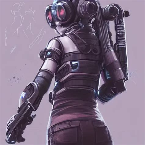 “Concept art, hacker cyborg girl, artstation trending, | Stable Diffusion