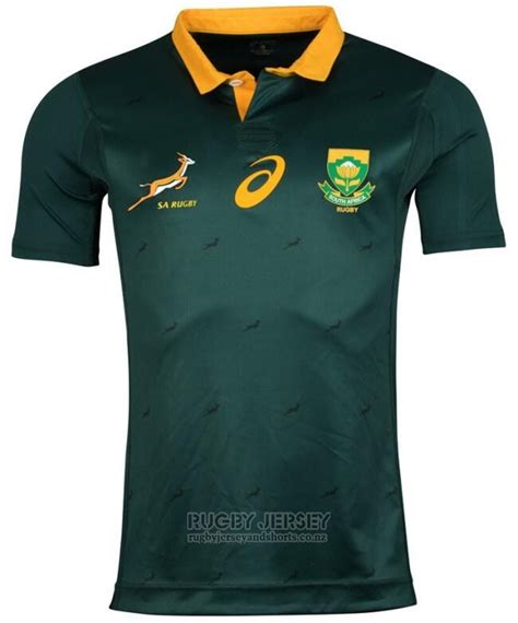 South Africa Rugby Jersey 2017-18 Green | www.rugbyjerseyandshorts.co.nz