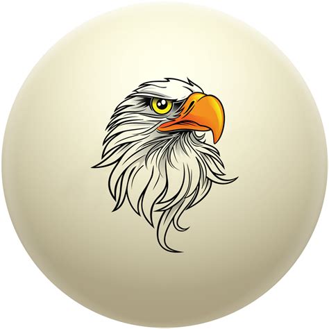 Bald Eagle Cue Ball