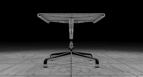 Eames Executive White Leather Ottoman By Herman Miller 3D Model - TurboSquid 1980483