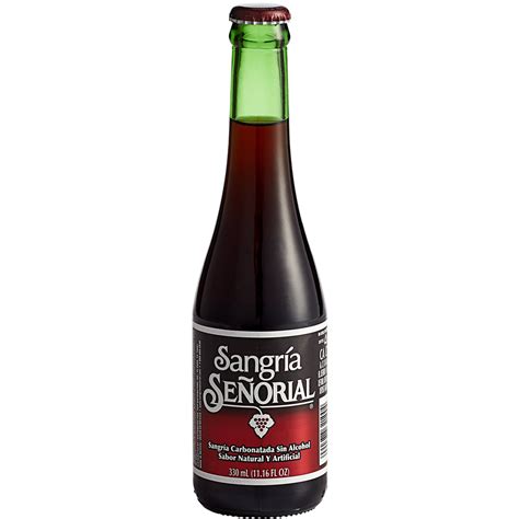 Sangria Senorial Non-Alcoholic Sangria Soda - 24/Case