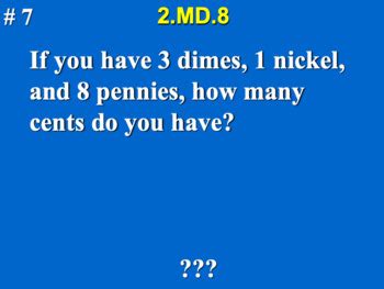 2.MD.8 2nd Grade Math - Solve Money Word Problems Google Slide Set