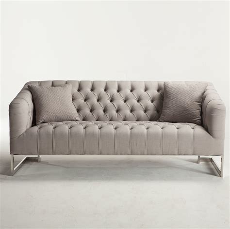 Austin Modern Tufted Sofa - Grey | Zin Home