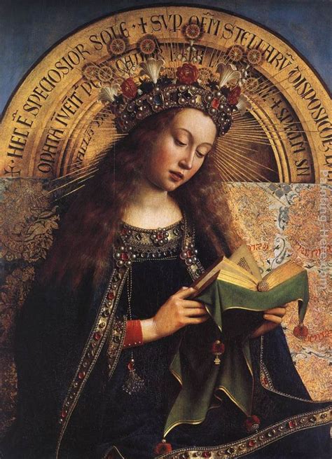 Jan van Eyck The Ghent Altarpiece Virgin Mary [detail] painting anysize ...