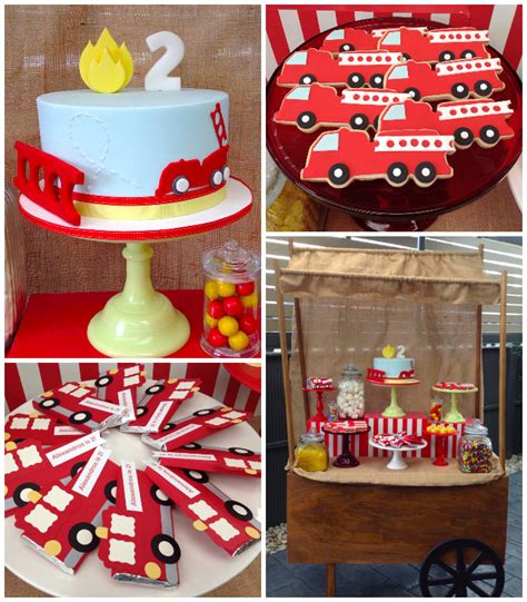 Kara's Party Ideas Fire Truck Birthday Party | Kara's Party Ideas