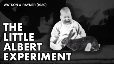 The Little Albert Experiment | Watson & Rayner (1920) - YouTube