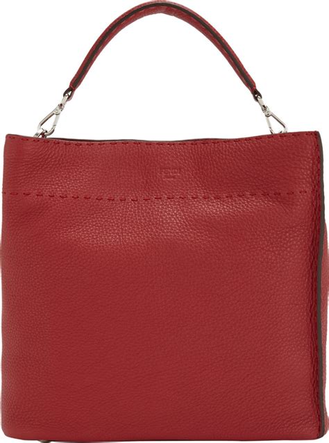 Fendi Selleria Anna Bag in Red | Lyst