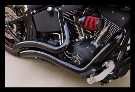 *Black* Vance & Hines Big Radius Pipes/Exhaust for Softails - Harley Davidson Forums