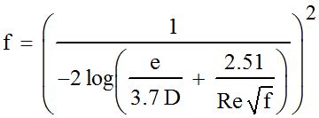 Solving the Colebrook-White Equation with Excel | Excel Calculations