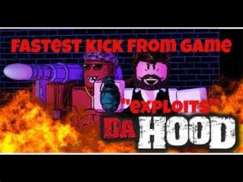 fastest "kick from game" da hood exploits - YouTube