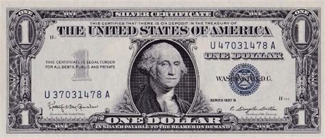 1957 One Dollar Silver Certificate | Learn the Current Value