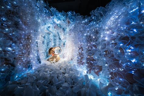 Immersive Social Impact Art Project is a Crystal Cave of 18,000 Cups