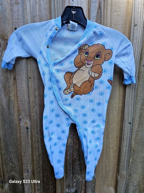 Vintage Lion King Baby Simba Footed Pajama - Gem