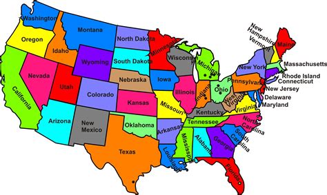 Pin by Leisa Davis on 29 States and Counting... | United states map, Usa map, Political map