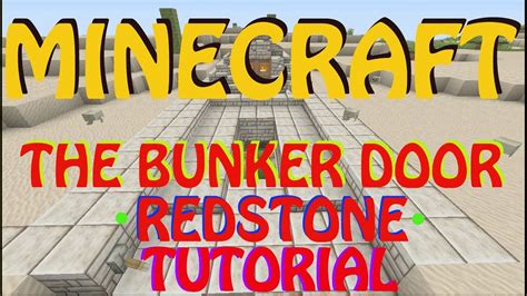 Minecraft- Bunker Door Redstone - YouTube