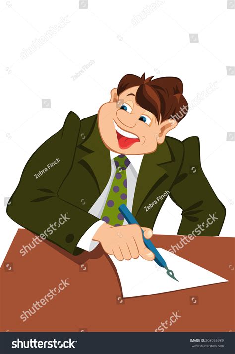 Illustration Cartoon Male Character Isolated On Stock Vector (Royalty ...