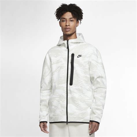 Nike Sportswear Tech Fleece Full-zip Camo Hoodie (summit White) for Men ...